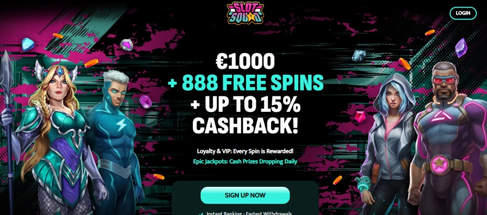 Slot Squad – Op til €1000 og 888 free spins